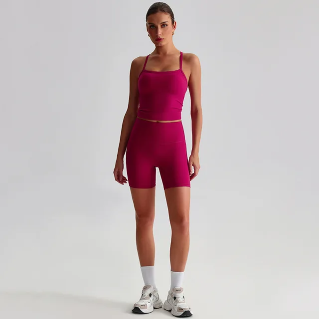 Straps Tank Top Shorts Set ANJE REBEL