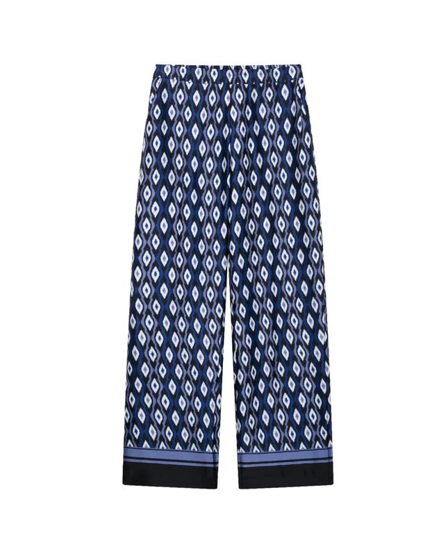Kiowa Printed Wide-Legged Satin Pants ANJE REBEL