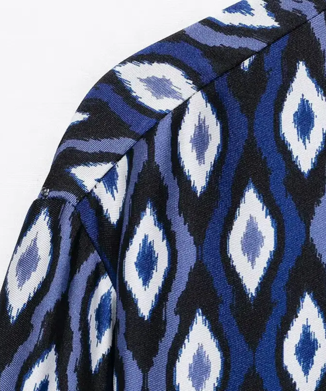 Kiowa Printed Satin Shirt ANJE REBEL