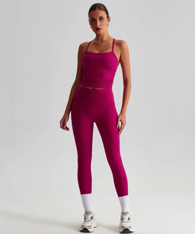 Straps Tank Top Leggings Set ANJE REBEL
