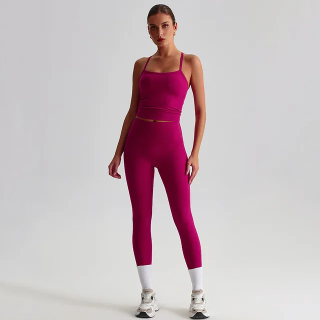 Straps Tank Top Leggings Set ANJE REBEL