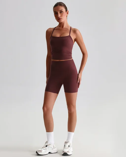Straps Tank Top Shorts Set ANJE REBEL