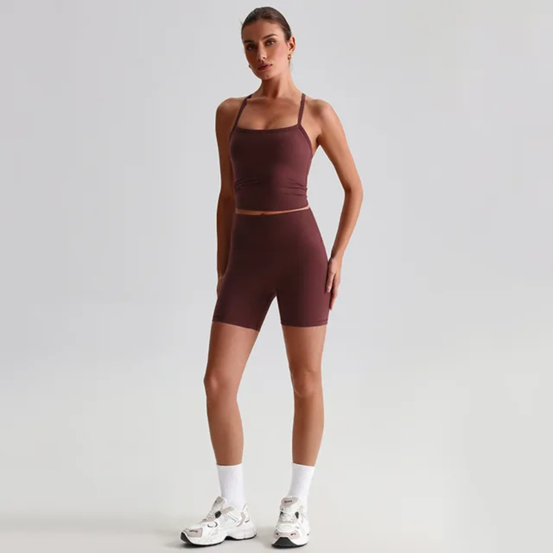 Straps Tank Top Shorts Set ANJE REBEL