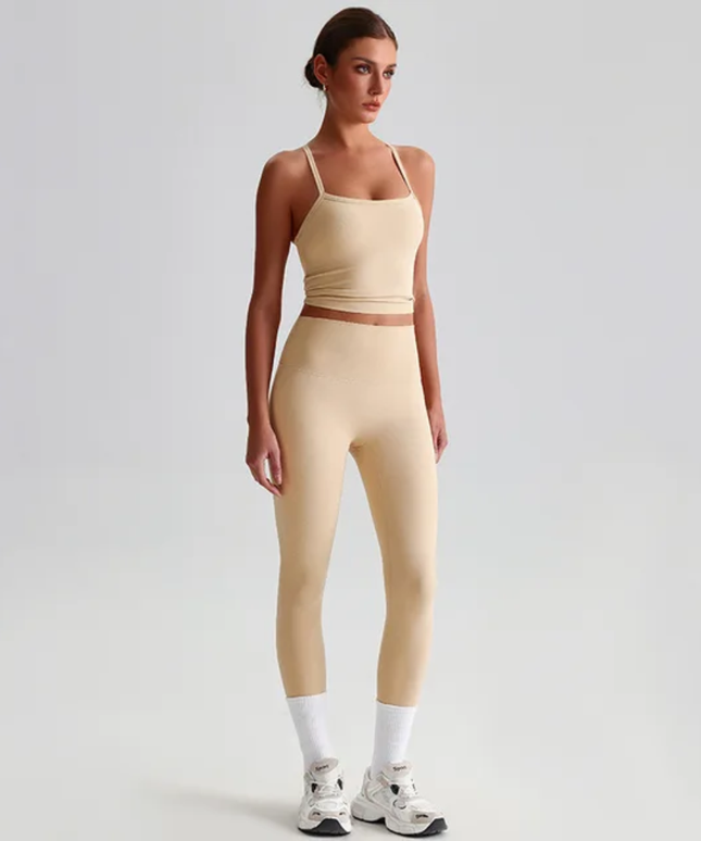 Straps Tank Top Leggings Set ANJE REBEL