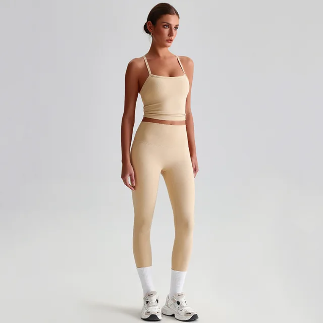 Straps Tank Top Leggings Set ANJE REBEL