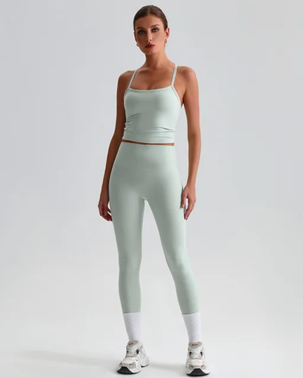Straps Tank Top Leggings Set ANJE REBEL
