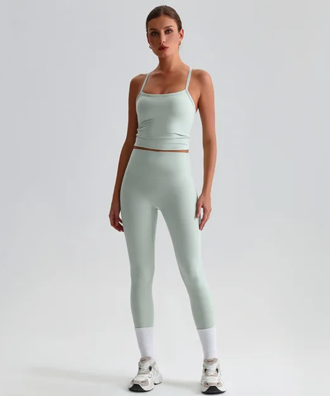 Straps Tank Top Leggings Set ANJE REBEL