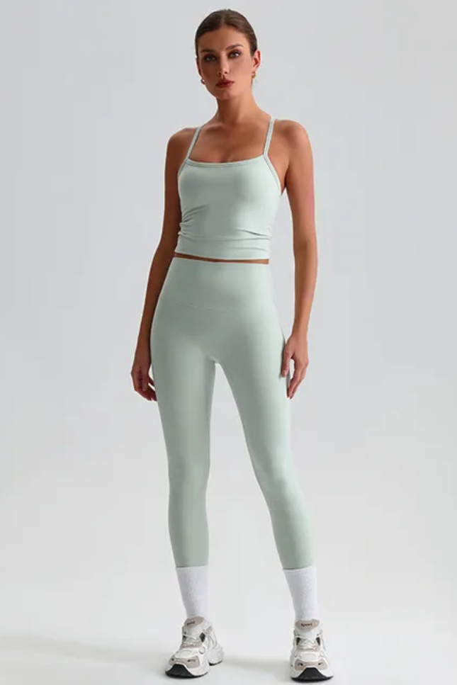 Straps Tank Top Leggings Set ANJE REBEL