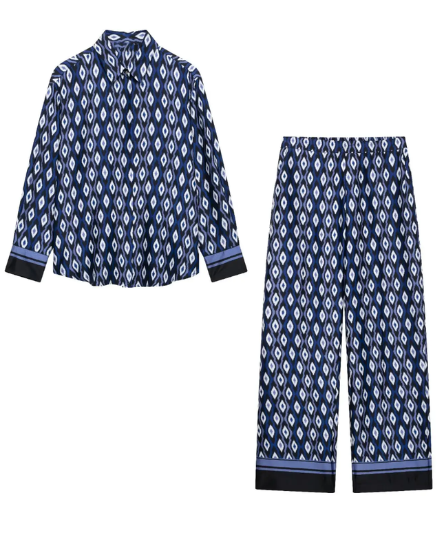 Kiowa Printed Satin Shirt ANJE REBEL