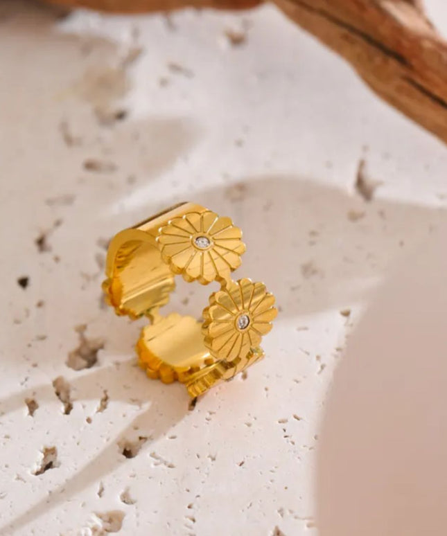 Floral Gold Ring ANJE REBEL