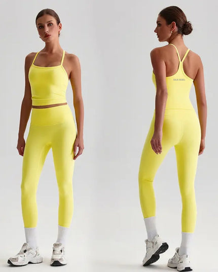 Straps Tank Top Leggings Set ANJE REBEL