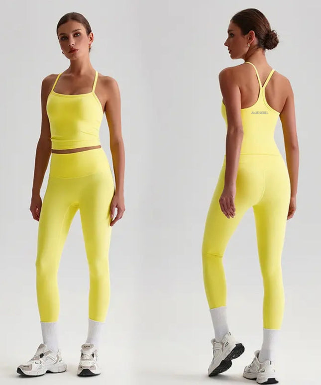 Straps Tank Top Leggings Set ANJE REBEL