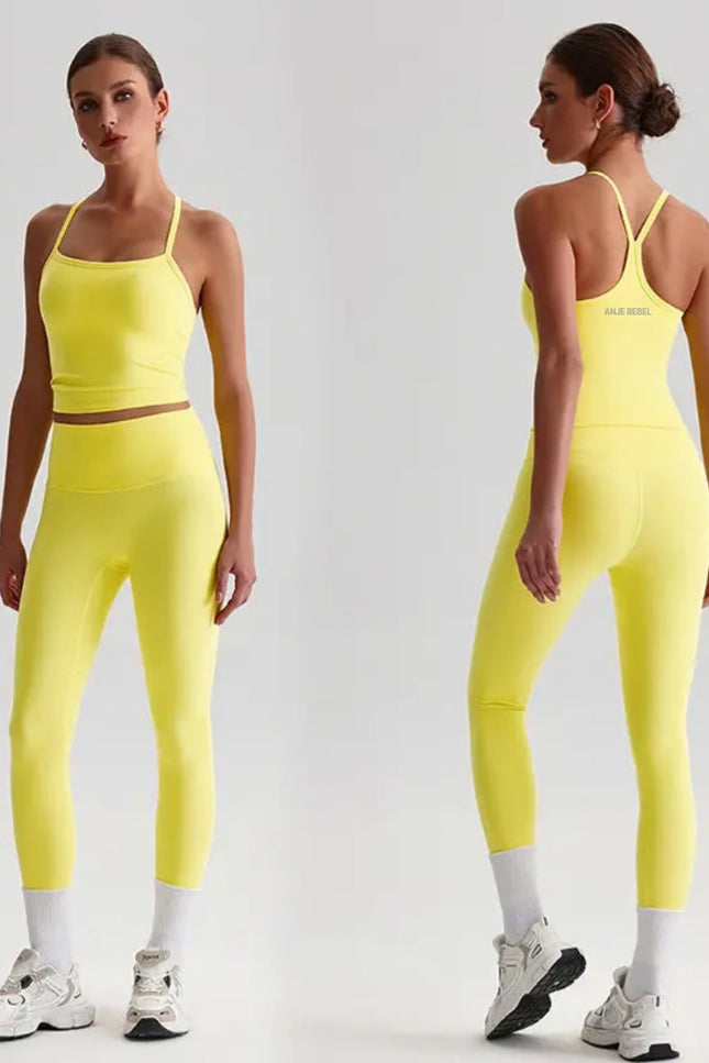 Straps Tank Top Leggings Set ANJE REBEL