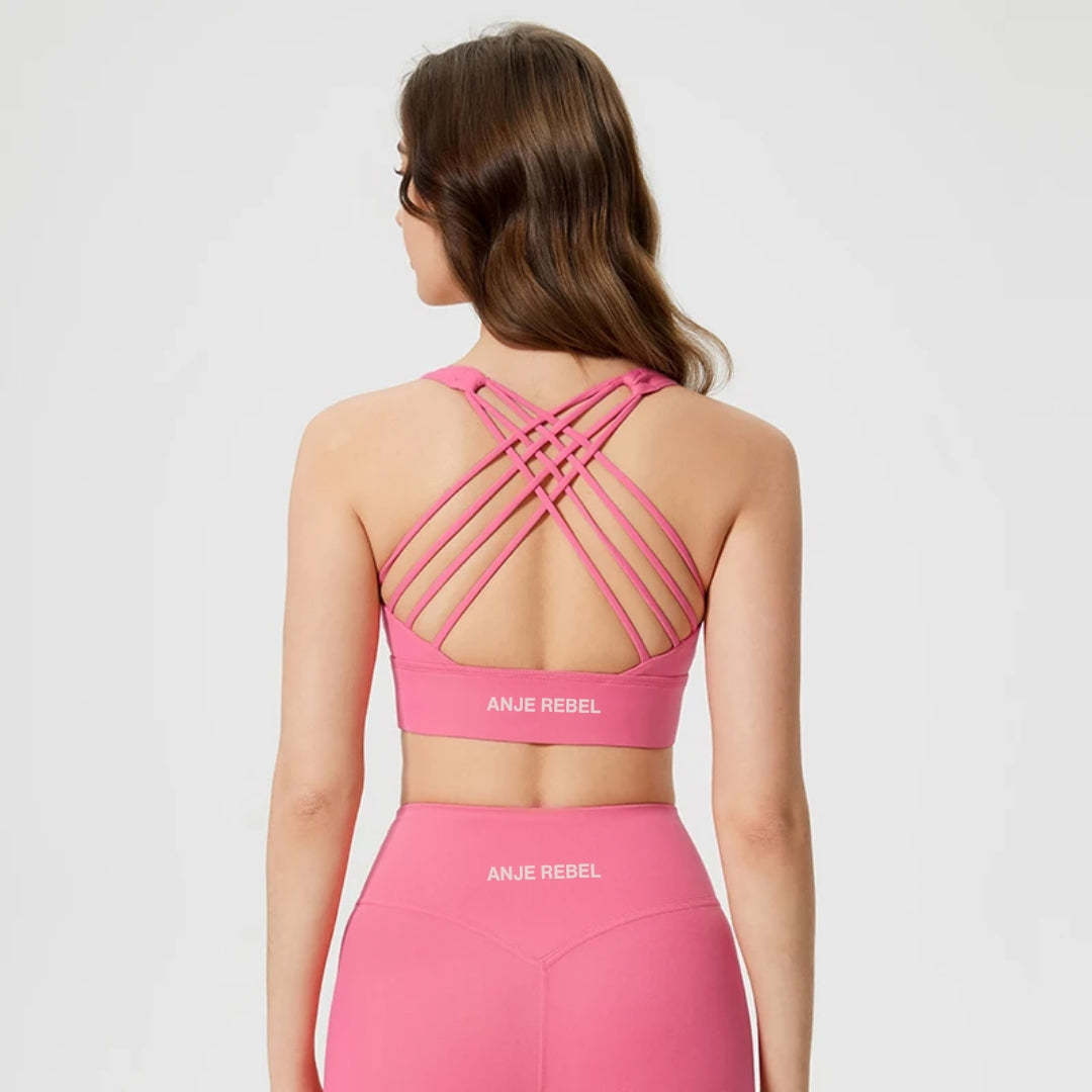 Cross-Back Sports Bra ANJE REBEL