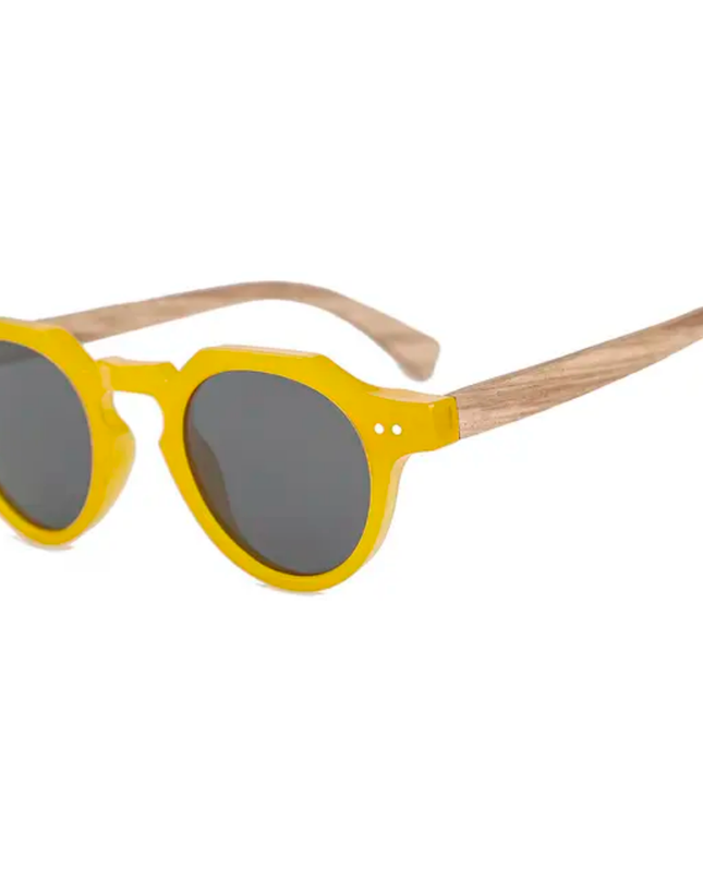 Hexagon Wood Sunglasses ANJE REBEL